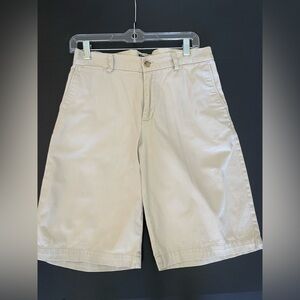 Polo Ralph Lauren Shorts Boys size 18 Off White  Beige Classic Chino Flat Front